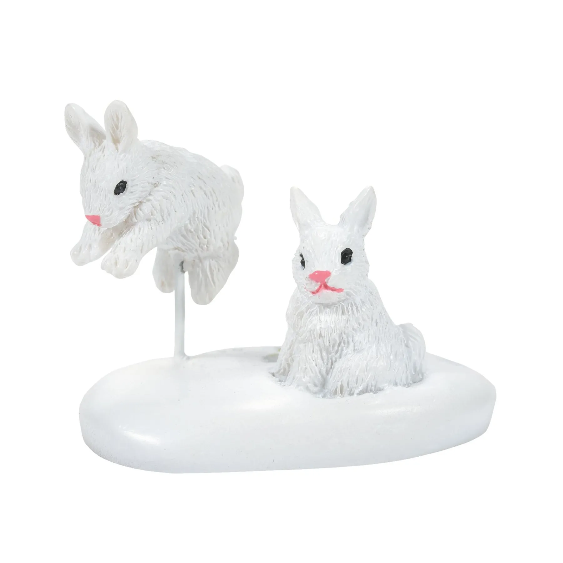Department 56 Village Accessories>White Christmas Bunnies