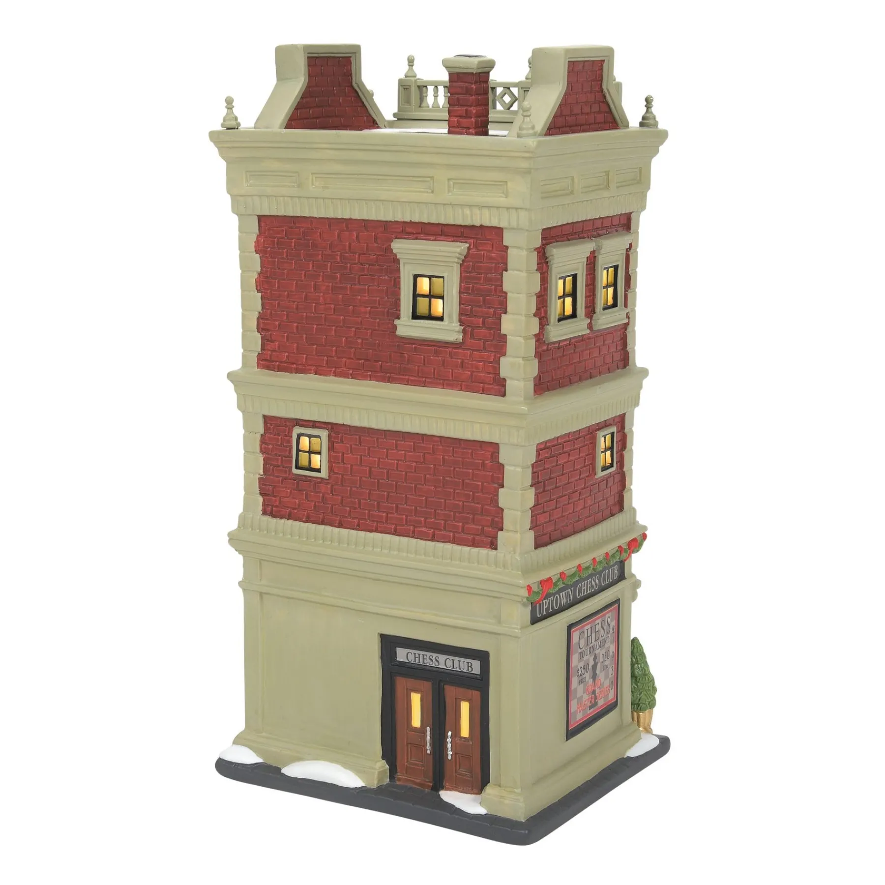 Department 56 Christmas In The City Series>Uptown Chess Club