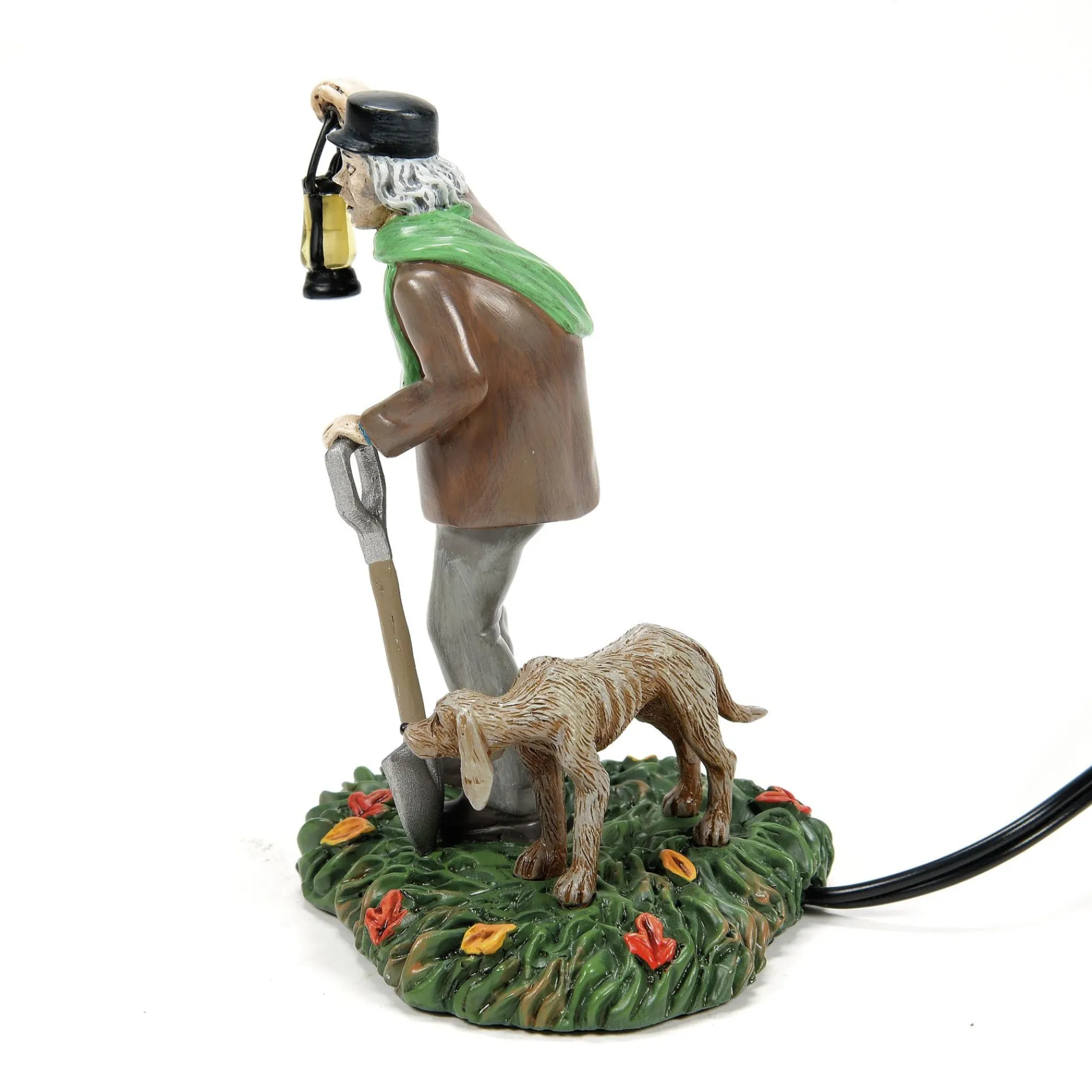 Department 56 Snow Village Halloween>Silas Crump & His Dog, Bones