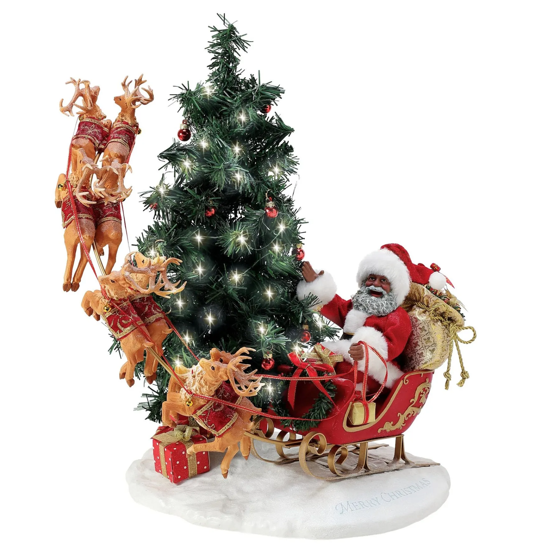 Department 56 Christmas Traditions>Here Comes Santa Claus AA